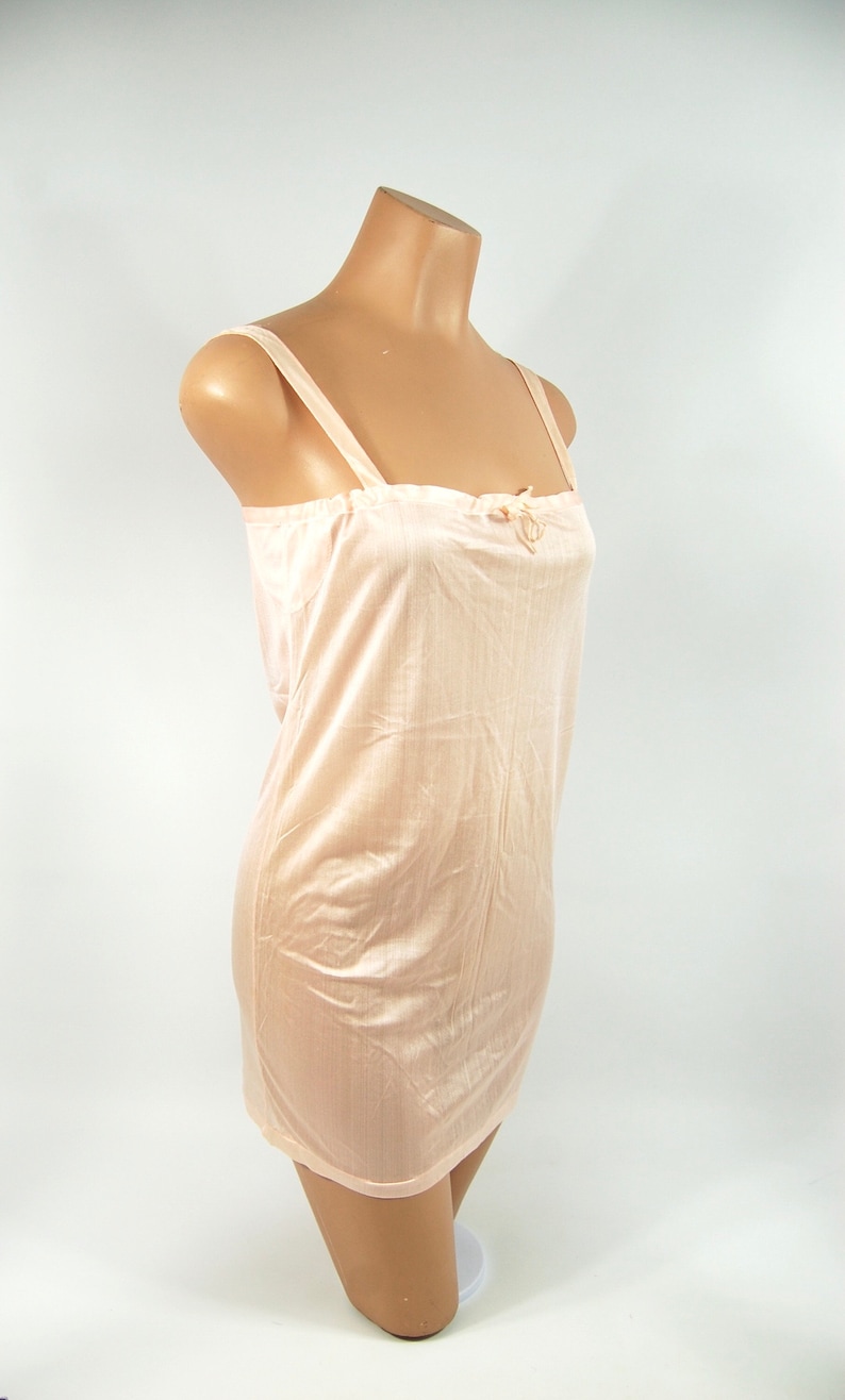 1920s Silk Slip size 36 Light pink Silk 20s Chemise Flapper Boudoir