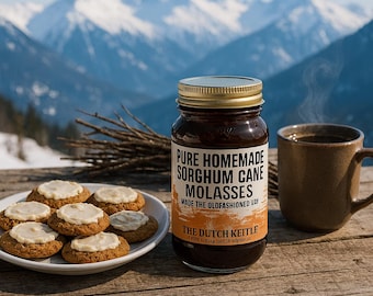 Dutch Kettle Sorghum Pure Cane Amish Made Molasses