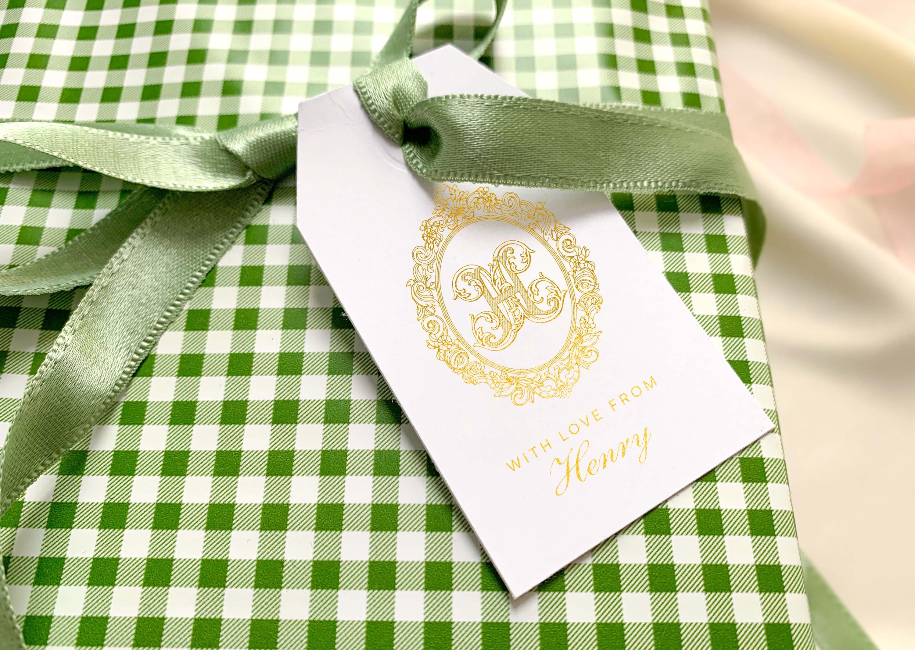 Monogram Tag Monogram Gift Tags - Personalized Monogram, Custom Gift Tags ...