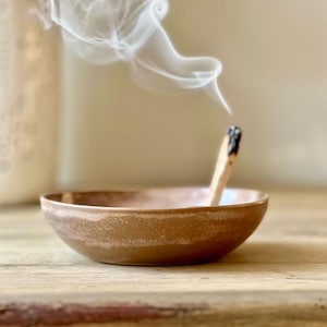 Ceramic Beige Palo Santo Holder Mold - Aromatherapy Supplies - Meditation Essentials - Incense Holder - Houswarming Gift - Yoga Supplies
