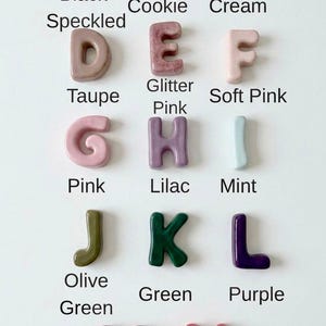 Ceramic Bubble Letter : Personalized Nursery Wall Decor image 2