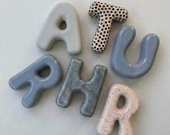 Personalized Name Sign - Ceramic Bubble Letter