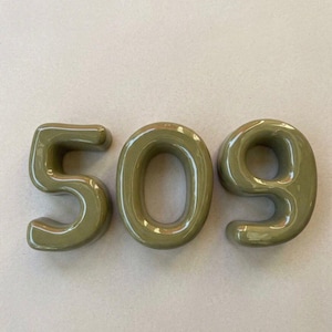 House Numbers Sing - Large Ceramic Bubble Number
