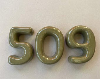 House Numbers Sing - Large Ceramic Bubble Number