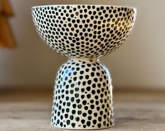 Handmade Ceramic Christmas Serving Bowl: Festive Tableware