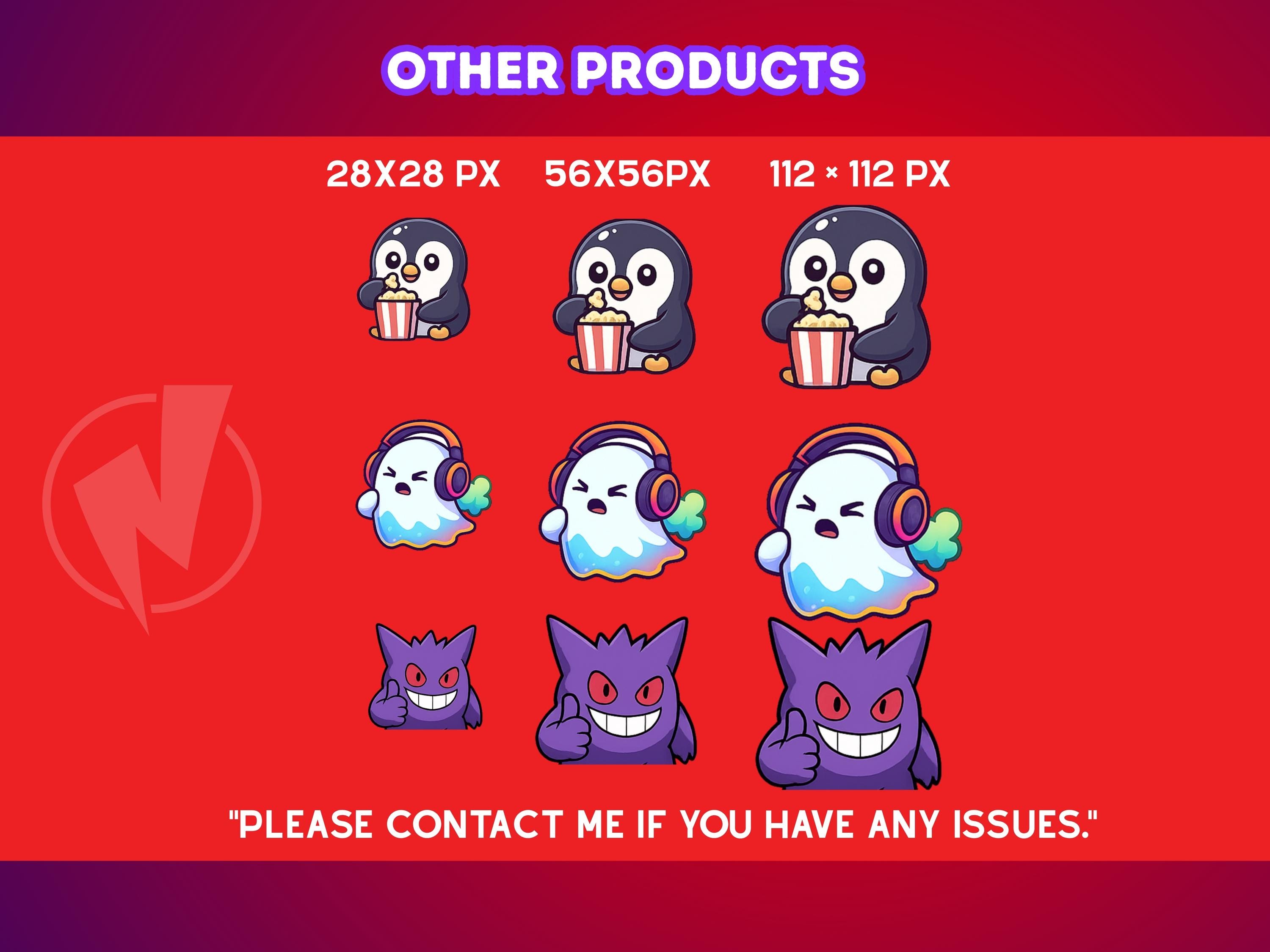 Cat Emotes Anime Twitch Emotes | Chibi Streamer Emote Bundle | Cute ...