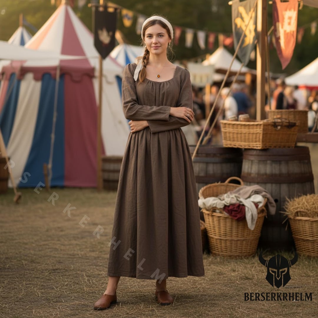 Robe médiévale Renaissance bleue - Déguisement Halloween gothique Robe médiévale Renaissance bleue - Déguisement Halloween gothique