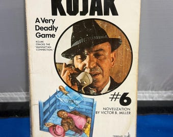Kojak #6 A Very Deadly Game - paperback first printing 1975 - featuring Telly Savalas