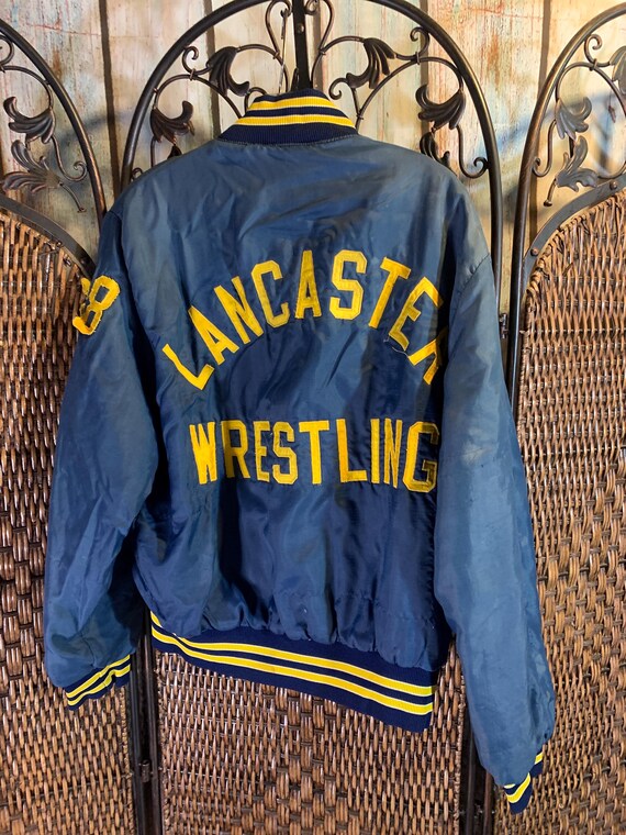 Vintage 1988 Lancaster Ohio Wrestling Varsity Jacket