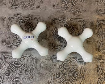 Vintage/Antique Ceramic Faucet Handles