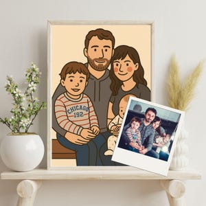 Personalisierte minimalistische Paar Illustration Cartoon digitale Kunstwerk für Lieben, Jubiläumsgeschenk, digitales Porträt für Paare druckbar