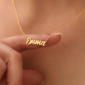 Personalized Name Necklace, Dainty Name Jewelry, Custom Name Necklace, 14K Gold Name Necklace, Birthday Gift for Her, Mother's Day Gift