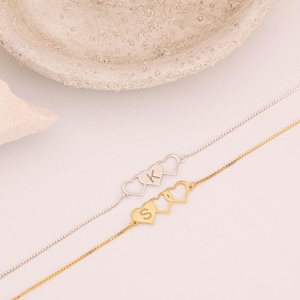 Matching Bracelet for 3 Sister Bracelet for 3 Friendship Bracelet For 3 Heart Bracelet 3 Sister Bracelet 3 Best Friend Bracelet Gift for Sis