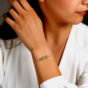 Geburtsblumenarmband, Familienarmband für Mama, personalisierte Schmuckgeschenke, Muttertagsgeschenke, Mama-Halskette, sinnvolle Geschenke für Mama