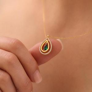 Dainty Brithstone Necklace, 925 Sterling Silver Family Birthstone Necklace, Zircon Stone Necklace, Birthstone Jewelry, Birthday Gift