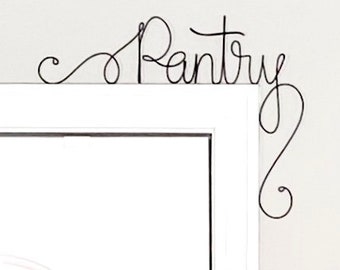 Handmade Pantry Sign, Pantry Door Sign, Renter Friendly Kitchen Decor