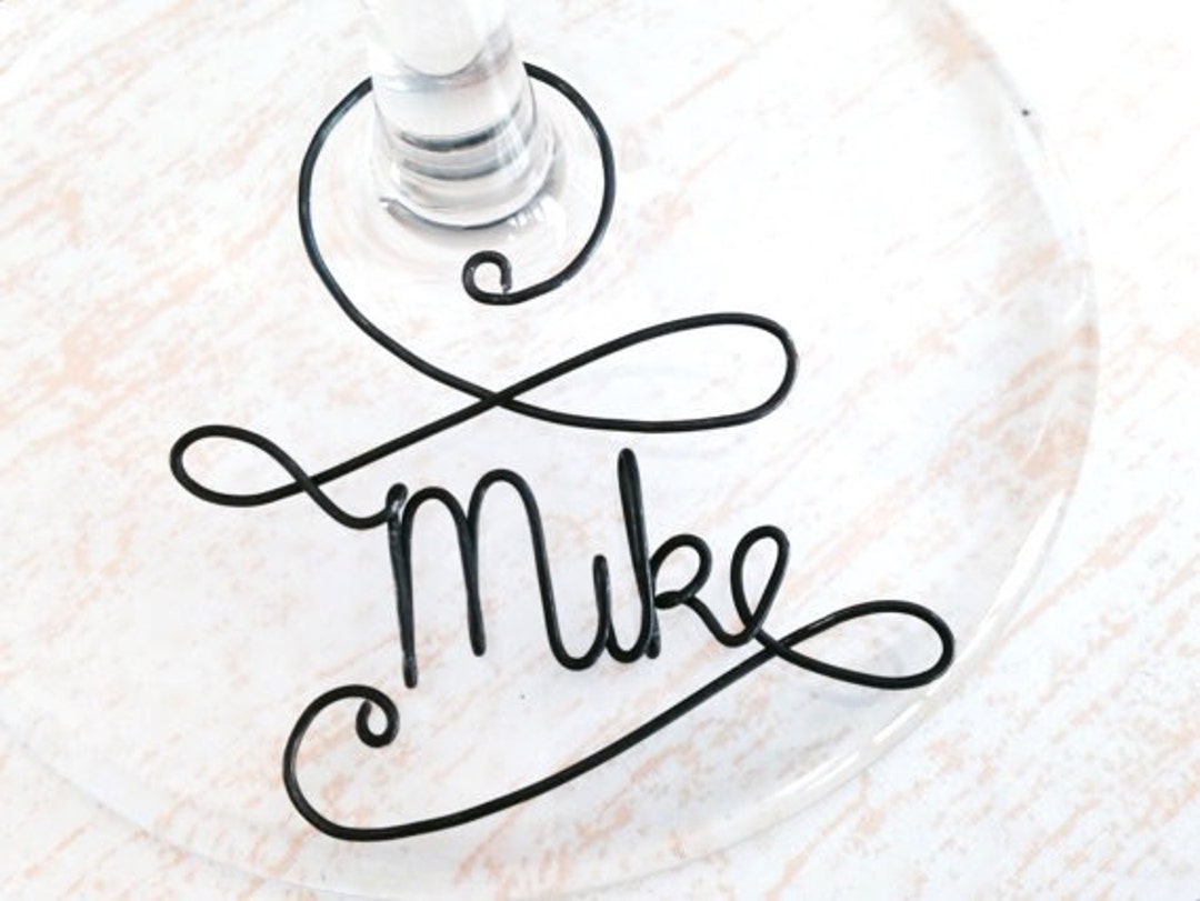 Wine Charms Personalized Wine Glass Charms Wedding Favor Etsy Canada