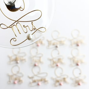 Wine Charms, Personalized Wine Glass Charms - Wedding Favor Wine Glass Charms,  Bridal Party Wine Glass Charms, Groomsman Wine Charms