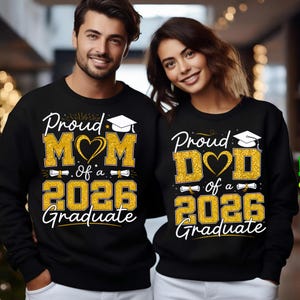 Proud Mom Dad 2026 Graduate PNG (Digital Download)