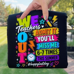 Admit It You’ll Miss Me 6-7 Times This Summer PNG | Funny Teacher End of School Sublimation Design