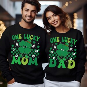 Lucky Mom & Dad St Patrick's Day Shirt Design (Digital Download) image 1