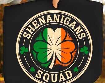 St Patricks Day Shenanigans Squad Shamrock PNG, SVG (Digital Download)