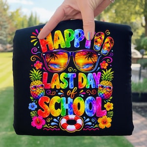 Happy Last Day Of School Png, End Of Year Teacher, Summer School Png, Last Day Kids Sublimation, Smiley Face Png, School Out Png
