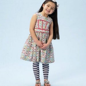 McCall Pattern Company M6945 Children's Dresses Leggings and Hair Bow, Size: 6-7-8 image 3