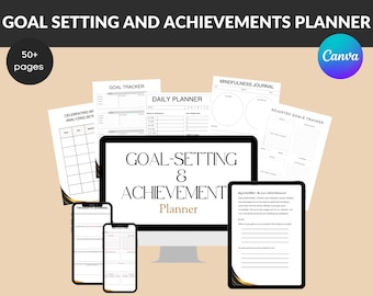 SMART Goals Planner: Habit Tracker & Manifestation Journal (Digital Download)
