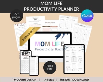 Mom Life Productivity Planner: Daily Organizer (Digital Download)