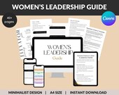 Women's Leadership Guide: Coaching Resources & Editable Templates (PLR MRR)