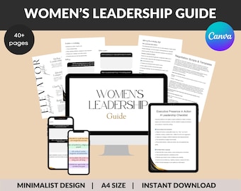 Women's Leadership Guide: Coaching Resources & Editable Templates (PLR MRR)