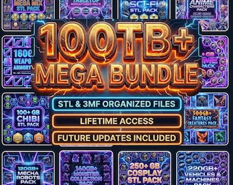 MEGA STL-PAKKET 100 TB