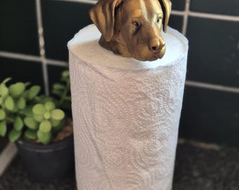 Quirky Labrador Cat Kitchen Roll Holder – 3D Printed Kitchen Accessory