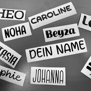 Personalisierte Sticker | Wunschtext | Schriftsticker | Namenssticker | Individuelle Sticker | Permanent Aufkleber