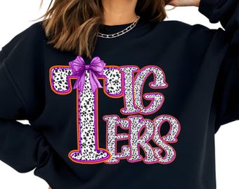 Tigers Sports Team Digital Design – Dalmatian Print PNG Download