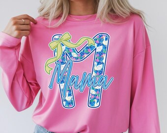 Mama Coquette PNG, Trendy Mama Sublimation Design, Gift for Mother's Day, Preppy Mama Design, Mama Swan PNG