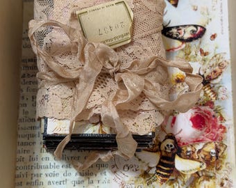 Mixed Media Art, Assemblage, Handmade Book, The Haunted Theater, Coupon At Checkout!