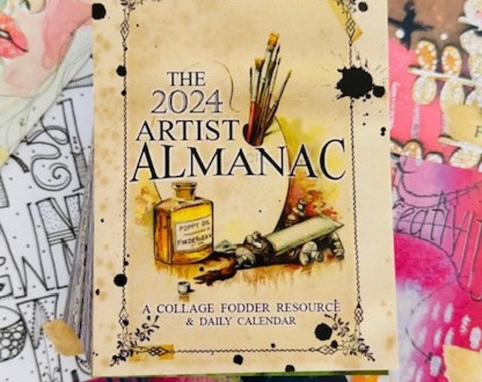 ARTIST ALMANAC 2025, 18 Artists Collaboration, 365 Days of Collage