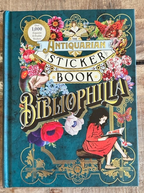New Antiquarian STICKER BOOK, BIBLIOPHILIA, Over 1,000 Exquisite Stickers,  Scrapbook, Journals, Collage, Wrapping Paper, Coffee Table Book 