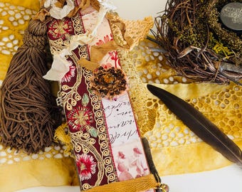 Mixed Media Handmade Book, A Quiet Strength . . One of a Kind, Coupon At Checkout!