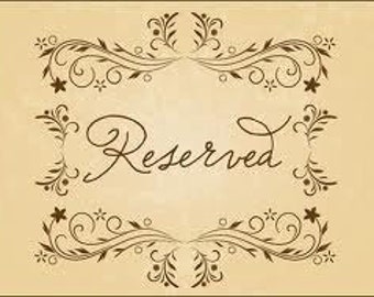 RESERVED LISTING For KATHLEEN