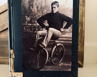 Mixed Media Art Journal, The Cyclist Journal, Mixed Media Art, One of a Kind, Coupon At Checkout!