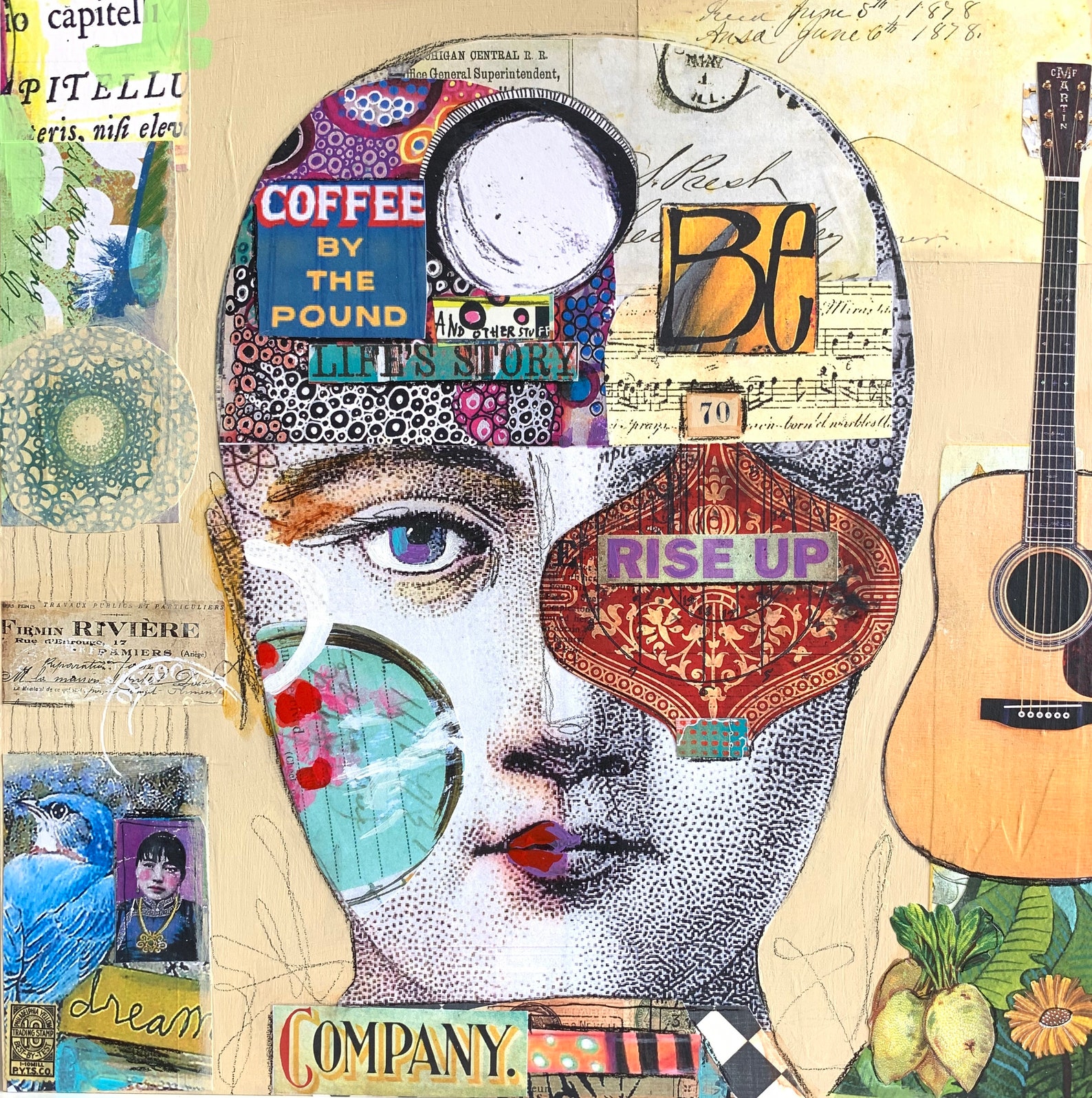 ORIGINAL Mixed Media Gallery Art Pop Art Mixed Media Etsy