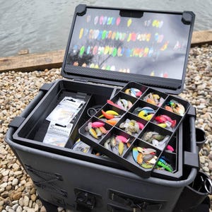 Rodio Craft RC40 Bakkan Insert | Système de stockage de cuillères à truite | 10 boîtes modulaires | Organiseur personnalisé