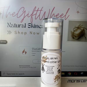 Natural Anti-Acne & Anti-Aging Face Cream | Herbal Moisturizer for Clear Skin and Rosacea | Handmade Skincare for Sensitive Skin