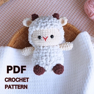 Sheep Amigurumi Crochet Pattern – Cute Farm Animal Plush – PDF Toy Pattern