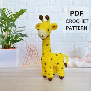 Giraffe Amigurumi Crochet Pattern – Cute Safari Animal Toy – PDF Instant Download