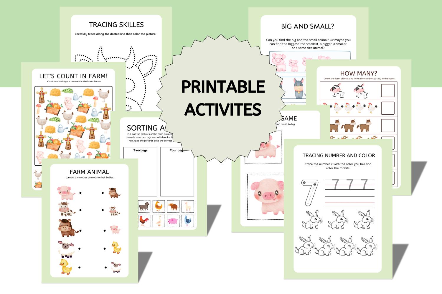 Printable Kids Activity Early Finishers Book Worksheets Preschool Prek