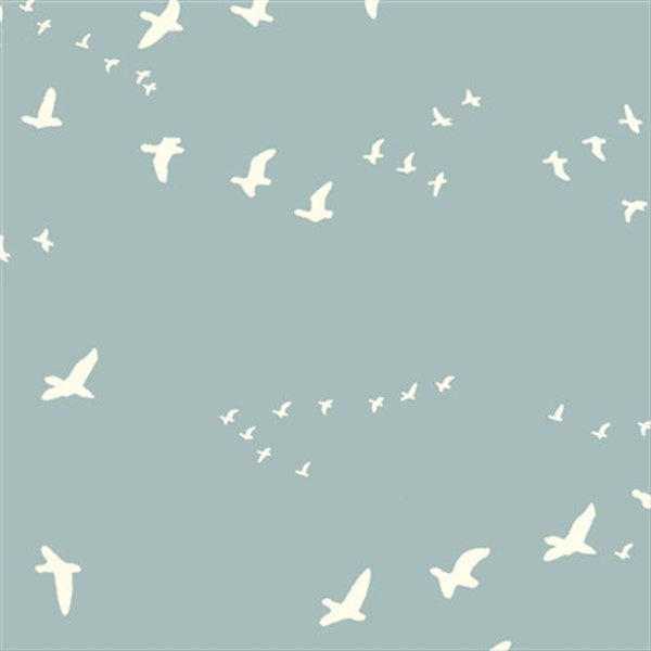 KNIT Organic Cotton Fabric- Flight- MINERAL - Great Shipping Rates